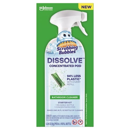 Scrubbing Bubbles Dissolve Fresh Scent Concentrated Bathroom Cleaner Liquid 26 oz 00046